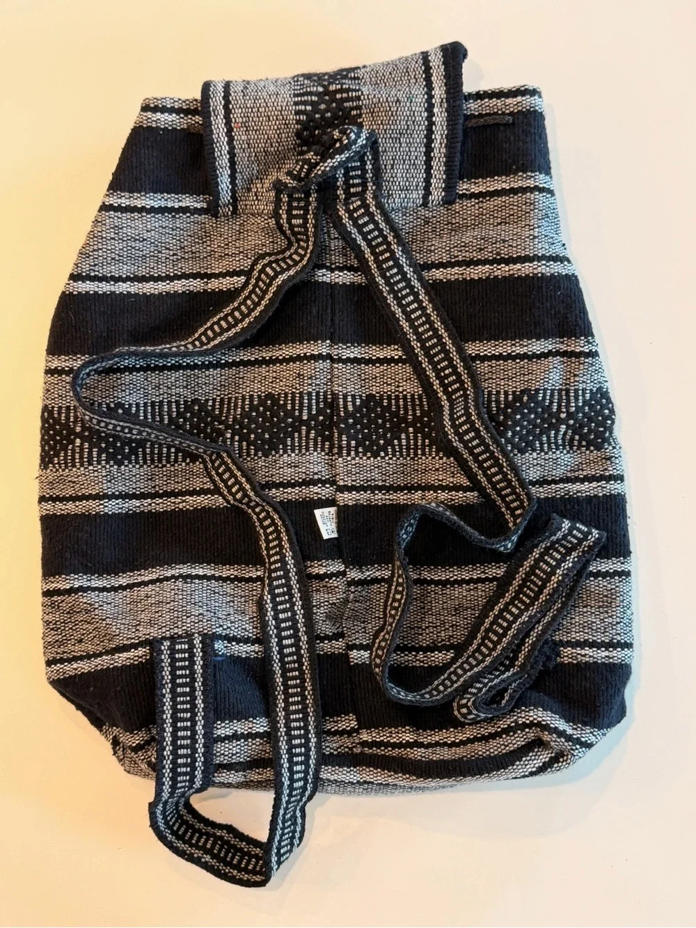 Dallas Cowboys Knit Drawstring Backpack - Navy & Gray